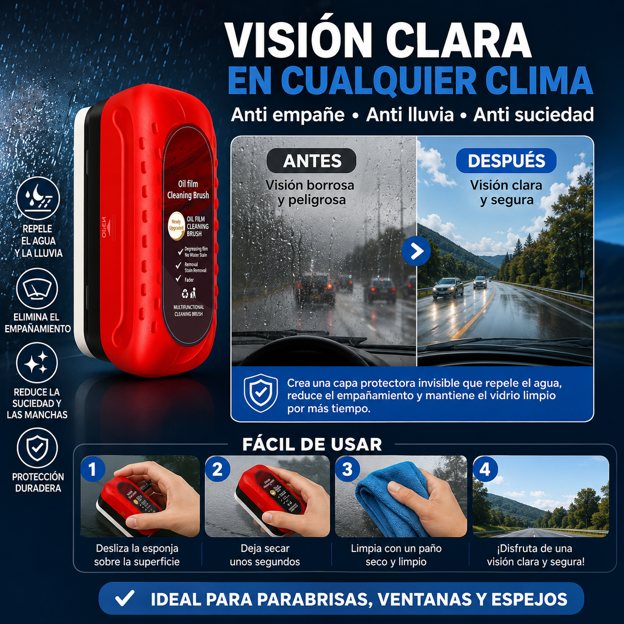 Esponja Anti Empañante Auto
